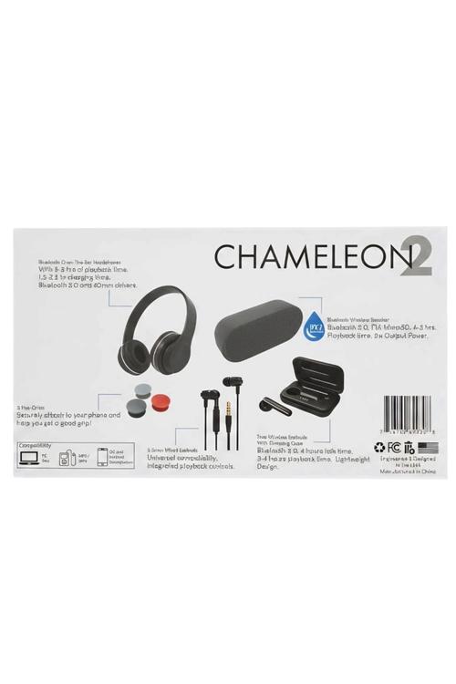 CHAMELEON2 5-in-1 Bluetooth Combo Kit with Wireless Speaker and Headphones